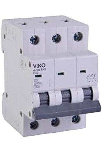 STOREMAX صمام حماية أوتوماتيكي 4VTB-3C40 من سيلبيوست، 4.5 كيلو أمبير، نوع C، 3 أقطاب، 40 أمبير، عصري 266450