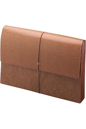 STOREMAX Snshop Classic Expanding File Wallet with Flap and Cord Closure, 5-1/4” Expansion, Legal Size