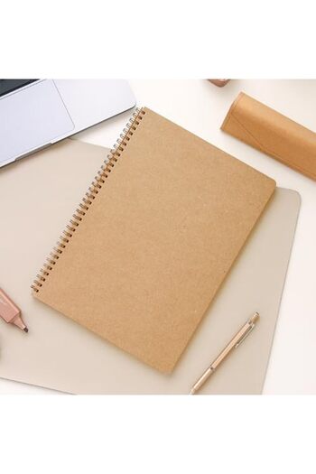 STOREMAX Snshop Kraft Cardboard Cover 70 Sheets 110 Gram Dotted Notebook 467437