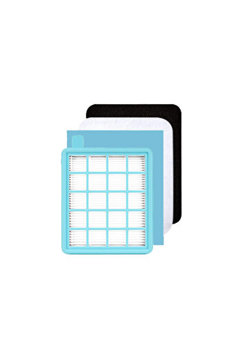 PAA-home Set filtre compatibile Philips FC8058/01 PowerPro Active and Compact, FC8477, FC8478, FC8630