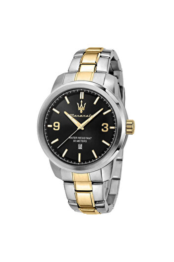 Maserati Mens Watch R8853121009, Quartz, 44mm, 5ATM