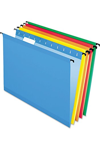 STOREMAX Snshop Surehook Reinforced Hanging Folders, Letter Size, Assorted Colors, 20 Per Box (6
