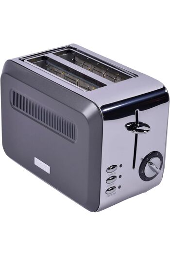 STOREMAX Polysight Gem Titan 2 Slice Toaster – 980 W, Stainless Steel Body |   Silver Trendzap