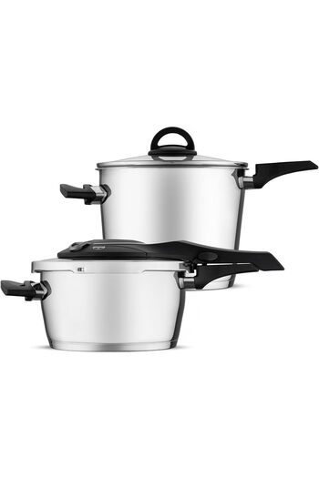 STOREMAX Pressure Cooker Set 4 and 6 Lt, Steel 467437