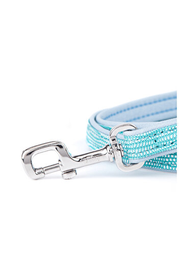 My Family Turquoise Saint Tropez Leash in Synthetic Fiber