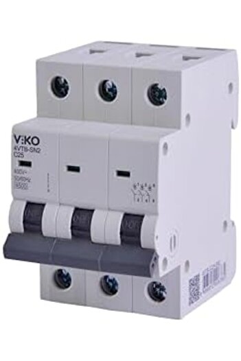 STOREMAX صمام حماية أوتوماتيكي 4VTB-3C25 من سيلبيوست، 4.5 كيلو أمبير، نوع C، 3 أقطاب، 25 أمبير، عصري 266450