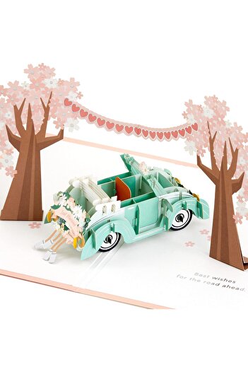 STOREMAX Polysight Signature Wonder Pop up Wedding Card (Classic Car, Newlyweds) (5Rzh1207) Trendzap 4674
