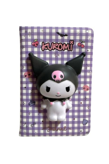 BALCI HEDİYELİK Victoria's Journals 525-2079 Kuromi A6 192 Pages 100 Gr. Squishy Diary / Notebook with Colorful Pages