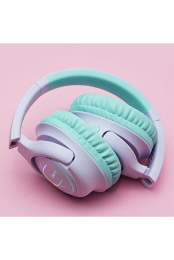 STOREMAX Polysight Children's Headphones with Led Light Safe Sound Limited 45 Hours Playback Time Lilac Trendzap 467437