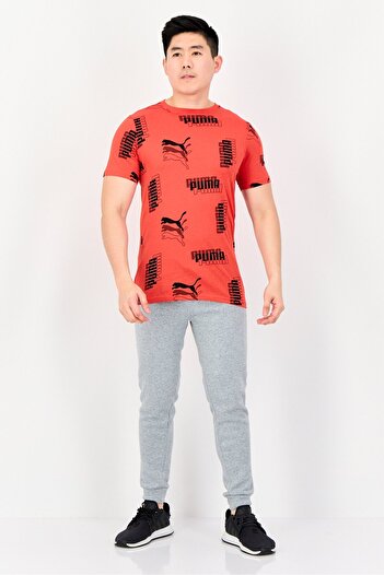 Puma Men Regular Fit Short Sleeve Outdoors T-Shirts, Red