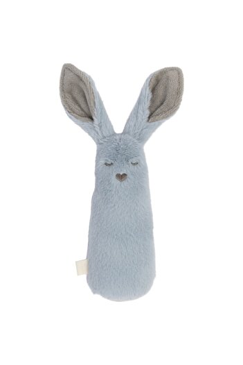 Bibs Jucărie de pluș de colecție pentru bebeluși, zornăitoare, cangur albastru, 12 cm