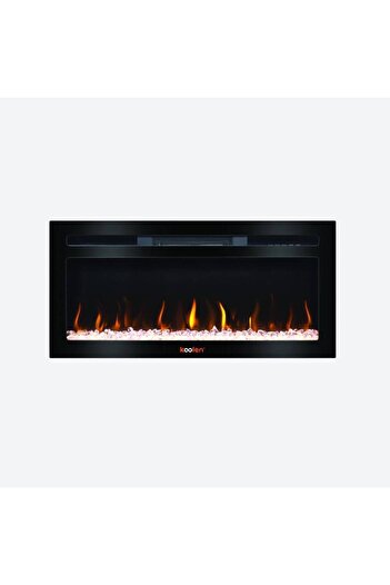 Koolen Decorative Heater with Flame Effect, 95 cm, Black, Bluetooth, 2000W