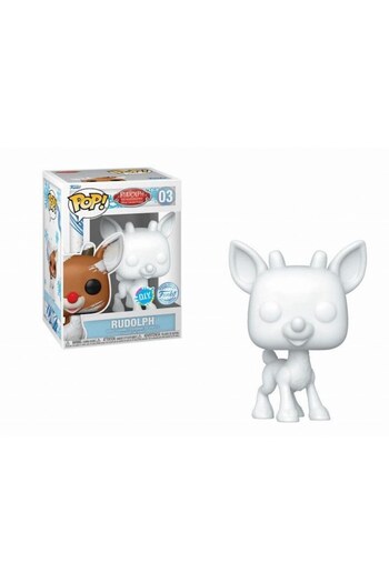 Funko Pop! Rudolph the Red-Nosed Reindeer - Rudolph (DIY), White, Special Edition, 5 Years