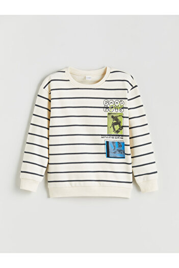 LC Waikiki Crew Neck Printed Boys' Sweatshirt