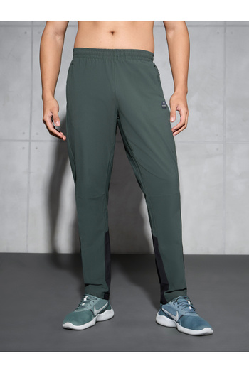 Technosport By Styli Men Green Straight Fit Track Pants
