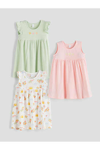 LC Waikiki Crew Neck Baby Girl Dress