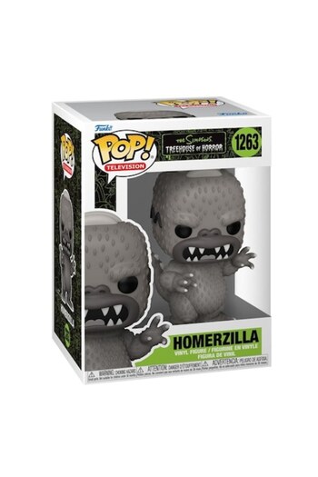 Funko Figurine - The Simpsons Treehouse of Horror - Homerzilla, Gray, 10 cm