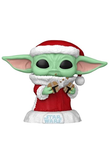 Funko Hayal Toy Workshop Pop Star Wars Holiday Grogu with Christmas Cookie