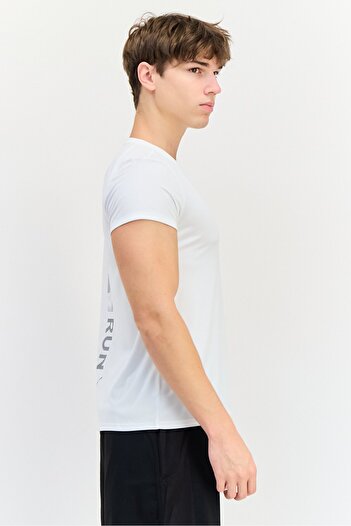 Puma Men Sportswear Fit Short Sleeve Running T-Shirt, White