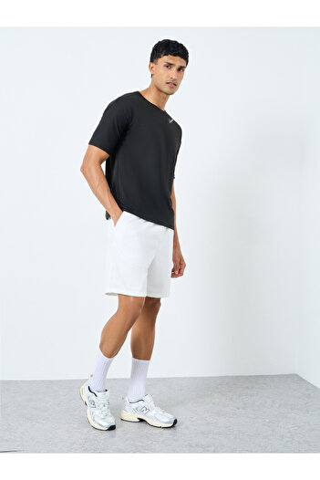 Styli Solid Regular Fit Shorts with Drawstring