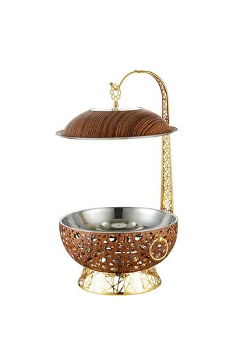 Afaq 6 liter wood color steel heater