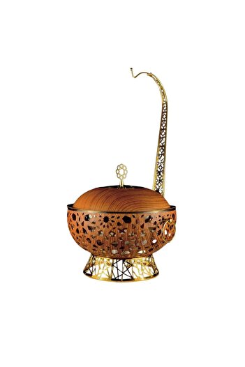 Afaq 6 liter wood color steel heater