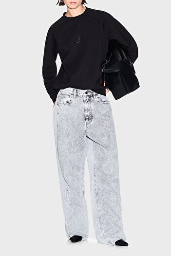 Armani Exchange Logo Stone Detail Loose Fit Crew Neck Sweat Sweat Xw000826 Af13397 Uc001