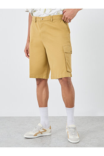 Styli Regular Fit Canvas Cargo Shorts