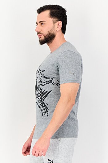 Puma Men Sportswear Fit Short Sleeve Outdoor T-shirt, Grey