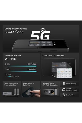 TP-LINK M8550 5G LTE Mobile WLAN Router