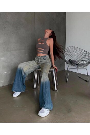 DEEFWEAR Y2K Retro Baggy Jean Pantolon