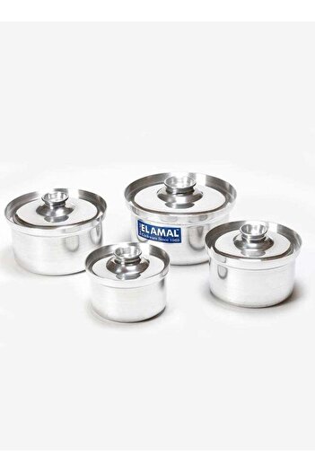 ELAMAL Aluminum Pots Set Consisting of 4 Pots Egyptian Industry