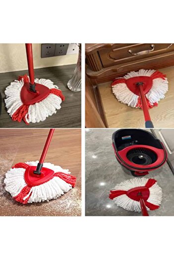 PAA-home Set of 3 refills, compatible with the Easy Wring/ Turbo/ Ultraspin rotary mop