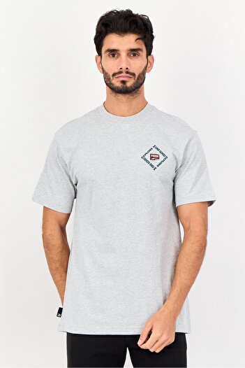 Puma Men Relaxed Fit Short Sleeve Outdoors T-Shirts, Grey