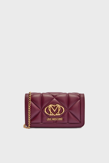 Love Moschino Quilted Removable Chain Strap Portfolio Wallet Wallet Jc5640Pp1Nlc0552