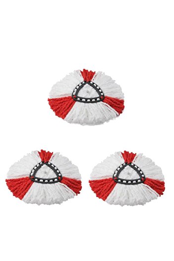 PAA-home Set of 3 refills, compatible with the Easy Wring/ Turbo/ Ultraspin rotary mop