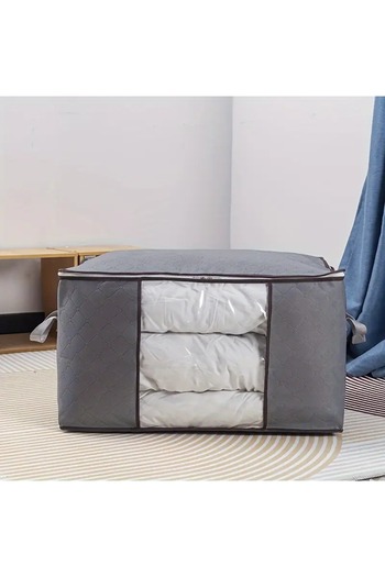 Textia Home 1 Piece Gray Quilted Sack 50X70X40