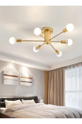 Raffine Gold Luxury LED Chandelier Durable Pendant Ceiling Light Fixture for Living Room, Bedroom 78x20cm