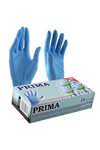 Vetro Design Nitrile Gloves, Powder-Free, Blue, PRIMA Size M, 100 Pieces