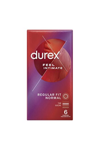 Durex Feel Intimate Condoms, Durex, 6 Pieces