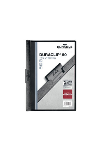 Durable Duraclip 60 Durable Plastic File, Black
