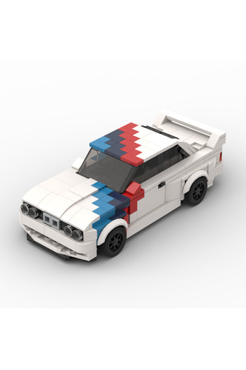 Choice 3 MOC Technical 455pcs E30 سيارة سباق رياضية مركبة متسابق مكعبات بناء طوب مرآب إبداعي