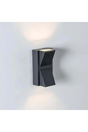 KORMAN TECHNIK Aplica LED Scarlat Exterior, 6W, Negru, 3000K
