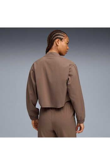 Puma Fashion Women's Brown Stand Collar Jacket