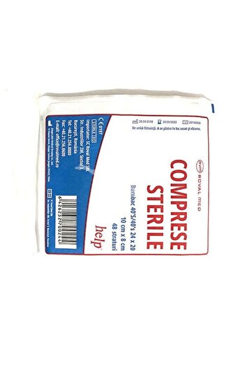 royal led Sterile Gauze Pads, Rvm, 10 cm x 8 cm, 48 Layers