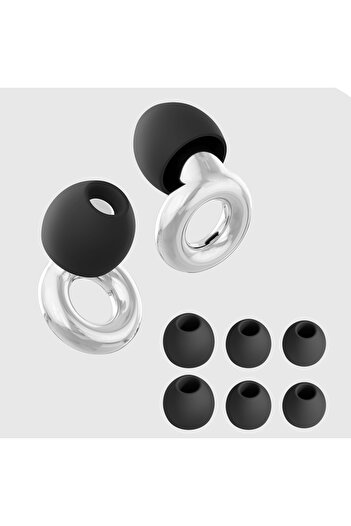 Choice Silver Loop Quiet Ear Plugs for Noise Reduction for Sleeping Silicone Ear Plugs for Swimming Motorbi