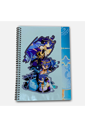 Define Moyas Genshin Impact Layla Striped A4 School Notebook 72 Sheets Model 2