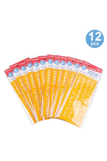 Choice 12pcs MOTARRO 1/12Pcs Multifunctional Hollow Straight Ruler Number Letter Pattern Bookmark Stationer