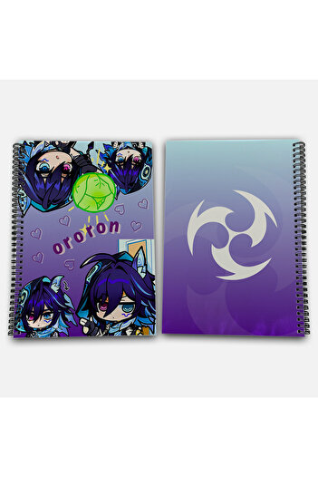 Define Moyas Genshin Impact Ororon Unlined A4 School Notebook 72 Sheets Model 1
