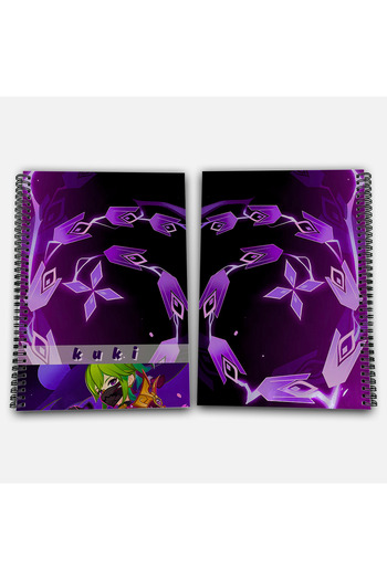 Define Moyas Genshin Impact Kuki Shinobu Checkered A4 School Notebook 72 Sheets Model 3